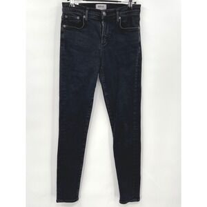 Agolde 26 Skinny Jeans Womens Black Faded Mid Rise Denim Slim Fit Turkey